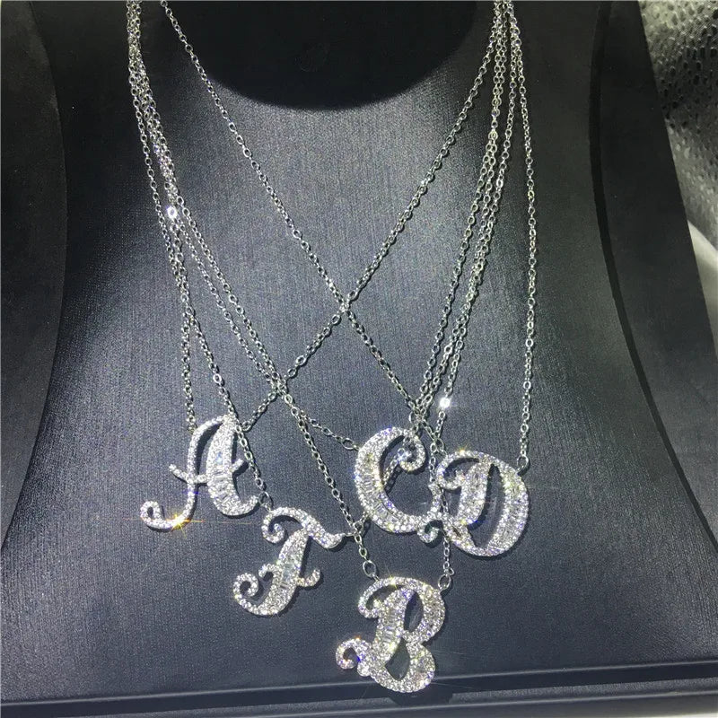 Bling Statement Alphabet necklace