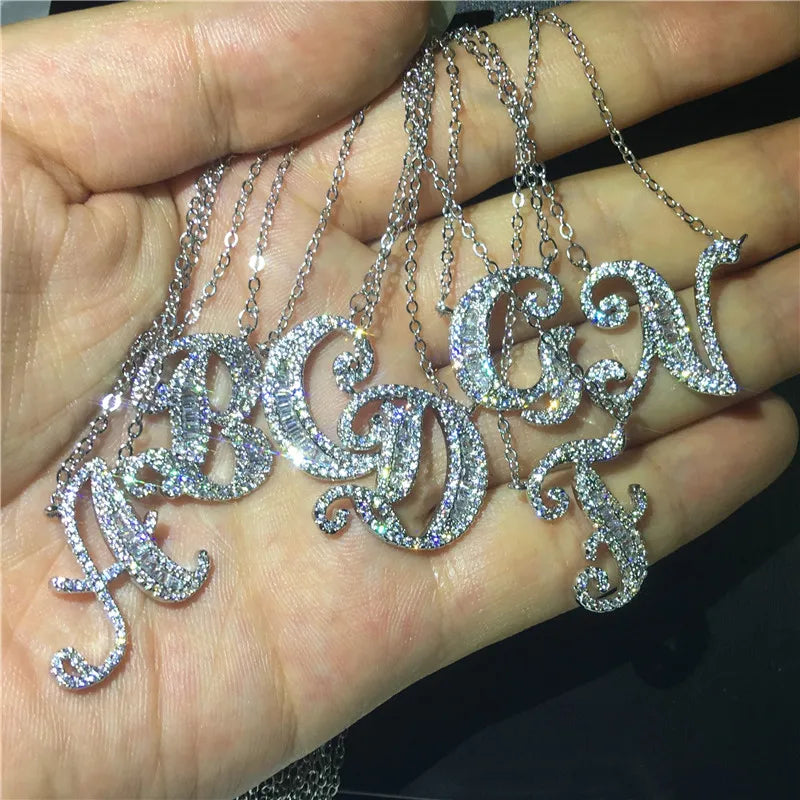 Bling Statement Alphabet necklace
