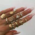 15pcs Virgin Mary Ring Set