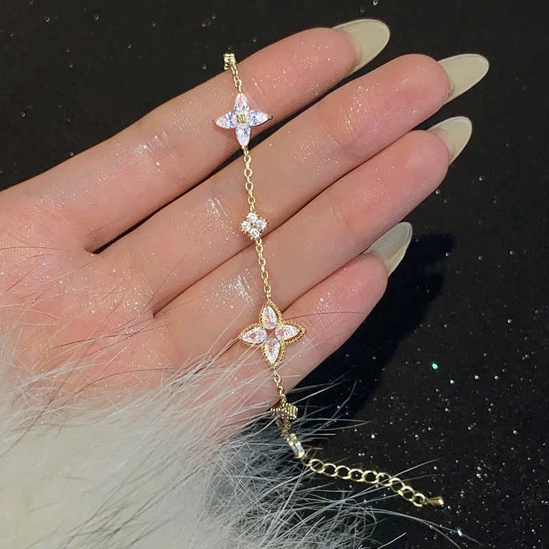 Crystal Flower Bracelet