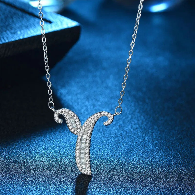 Bling Statement Alphabet necklace