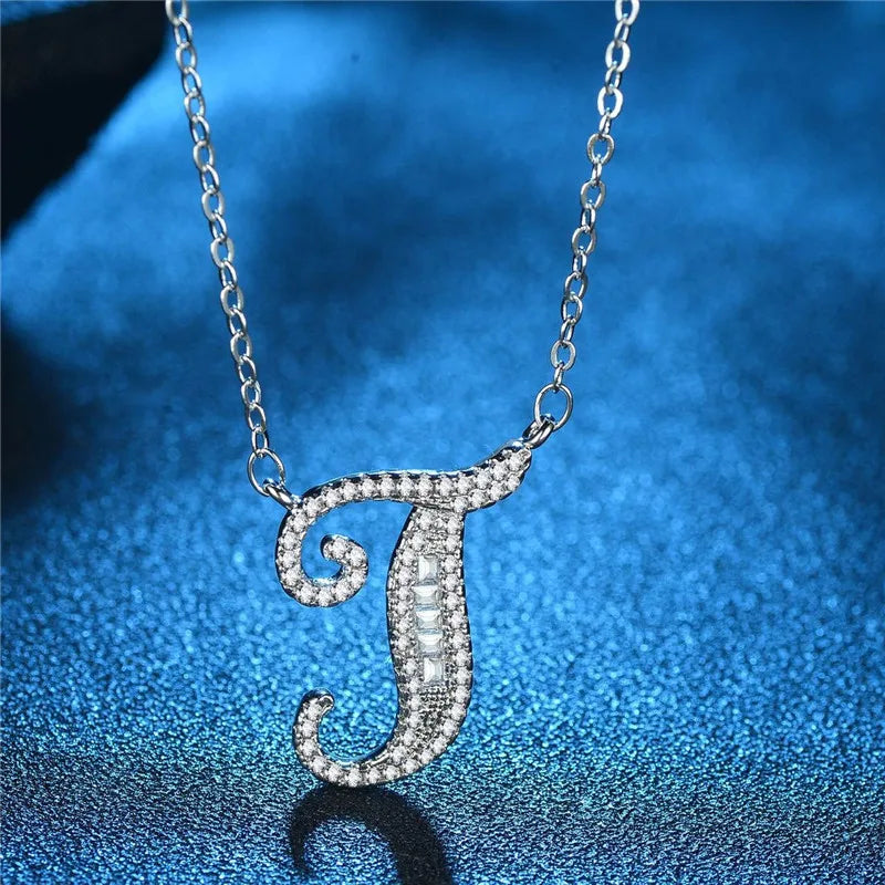 Bling Statement Alphabet necklace