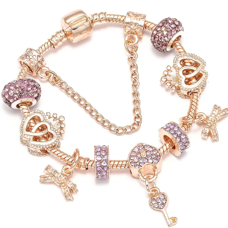 Charms Snake Chain Bracelet