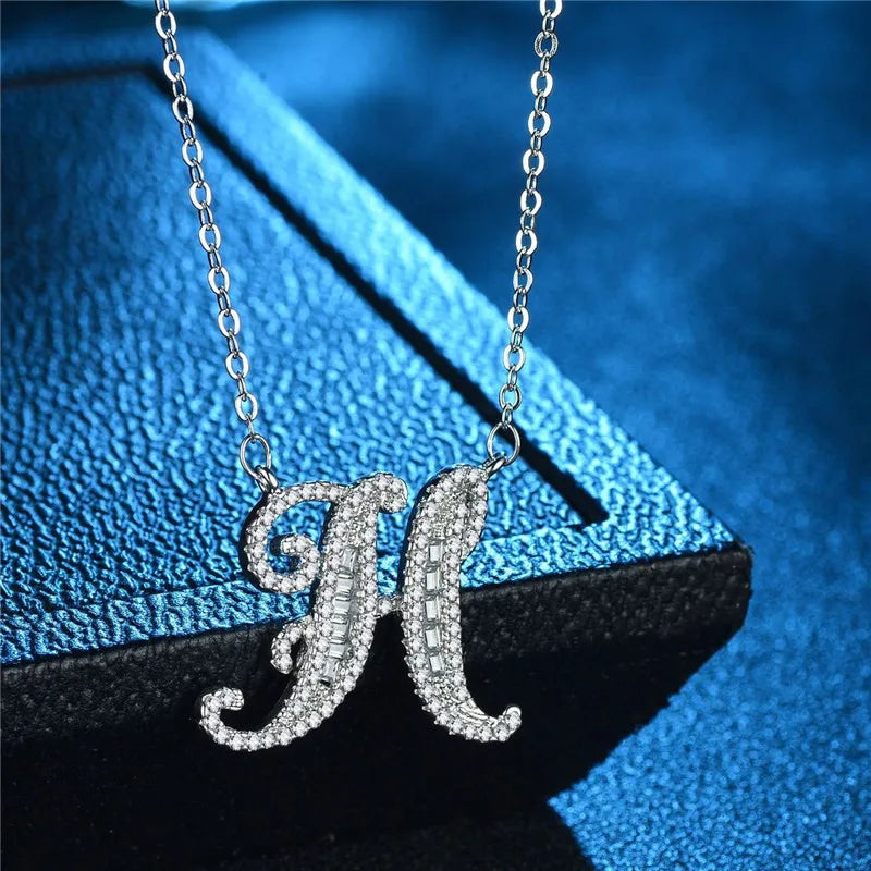 Bling Statement Alphabet necklace