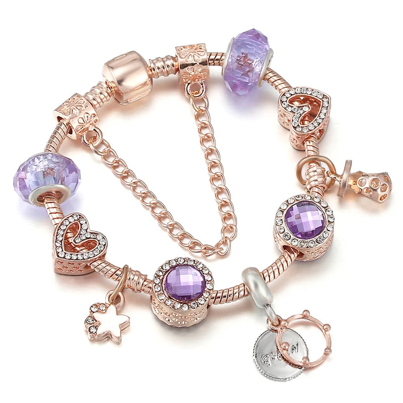 Charms Snake Chain Bracelet