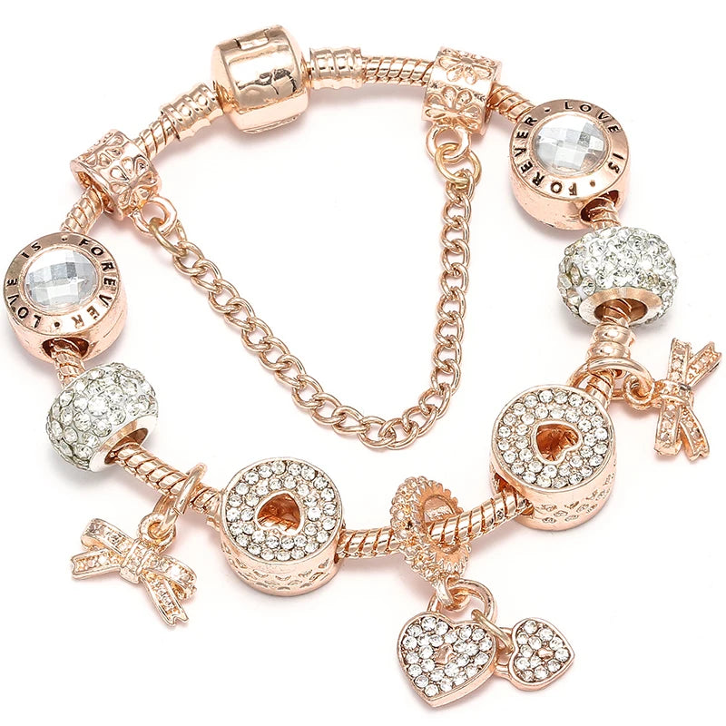 Charms Snake Chain Bracelet