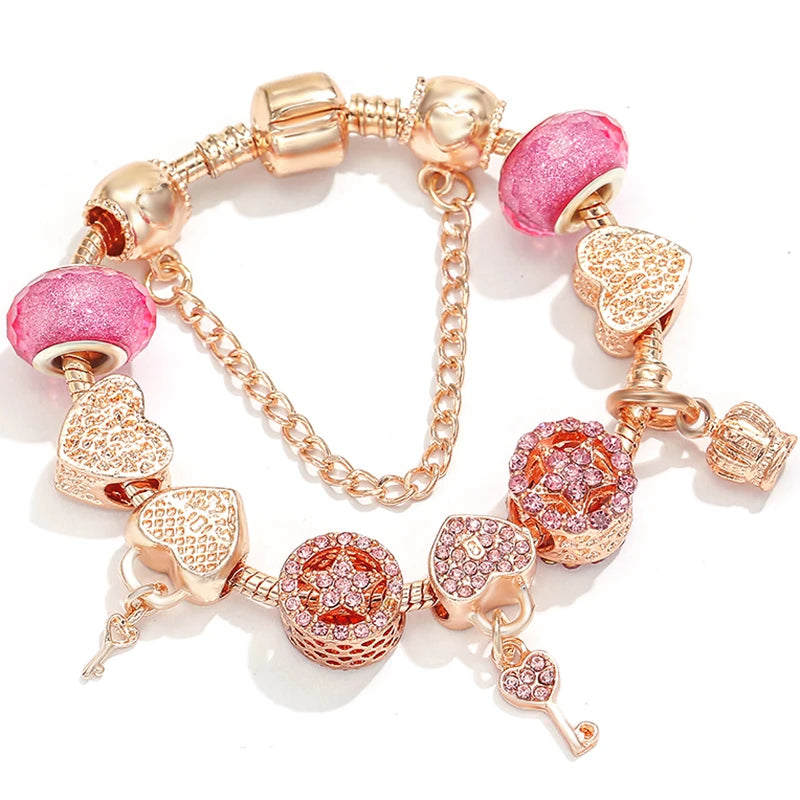 Charms Snake Chain Bracelet