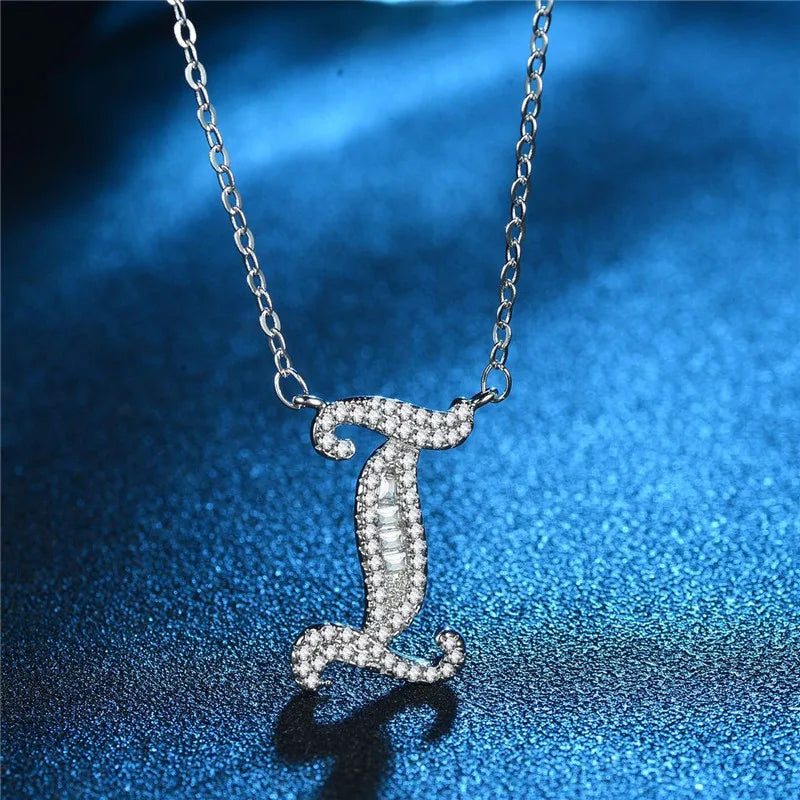 Bling Statement Alphabet necklace