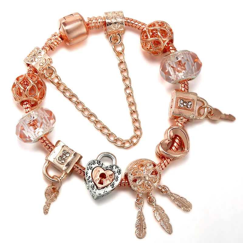 Charms Snake Chain Bracelet