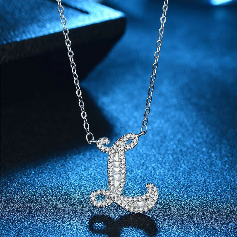 Bling Statement Alphabet necklace