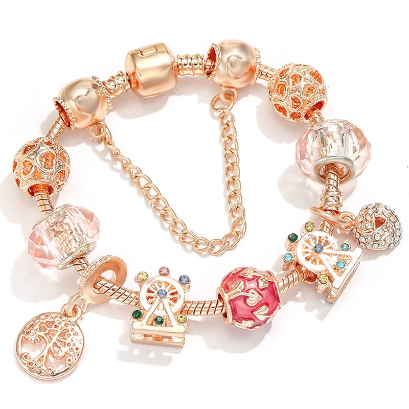 Charms Snake Chain Bracelet