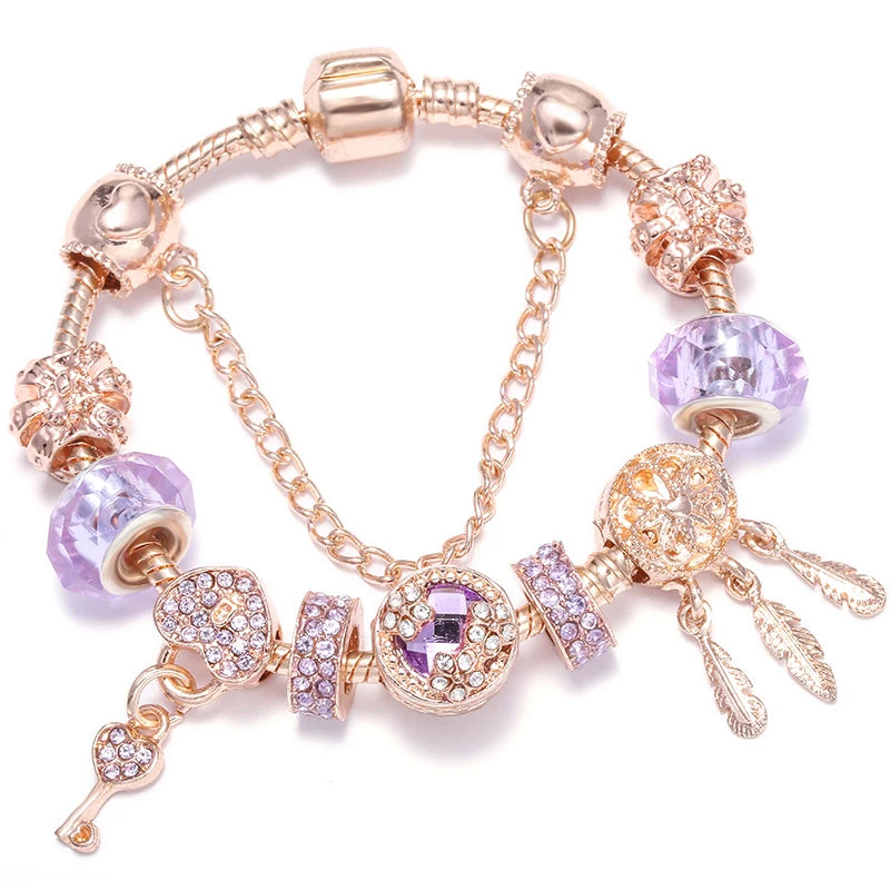 Charms Snake Chain Bracelet