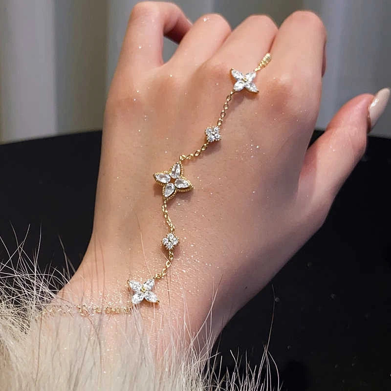 Crystal Flower Bracelet