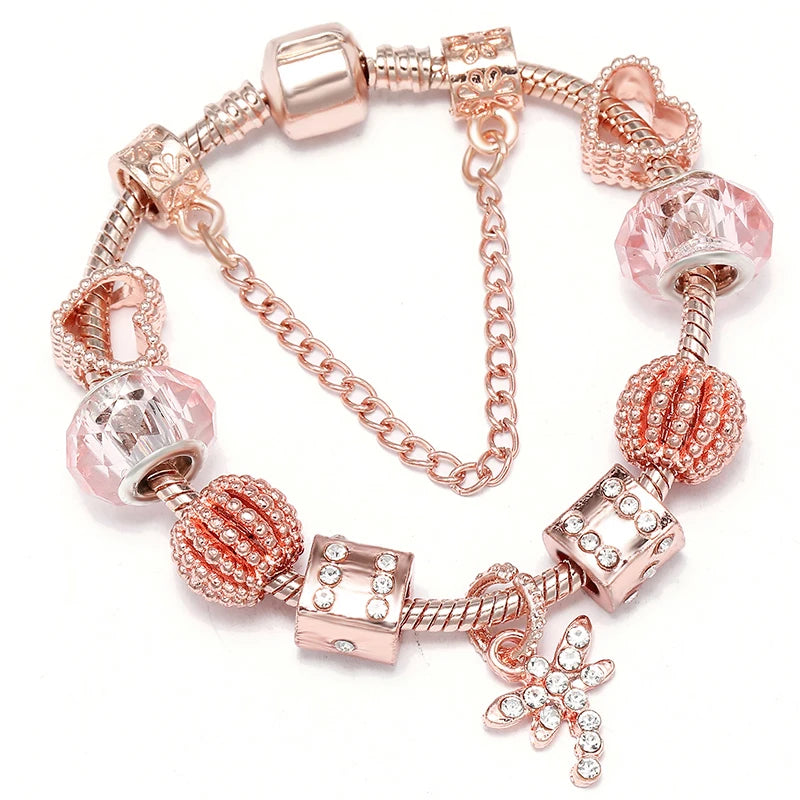 Charms Snake Chain Bracelet