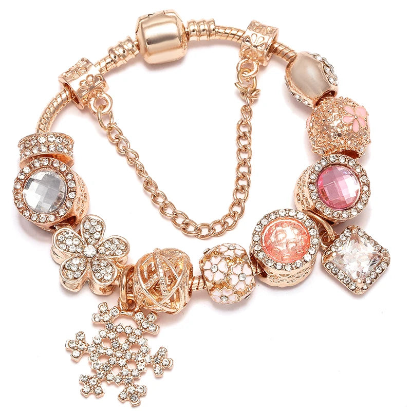 Charms Snake Chain Bracelet