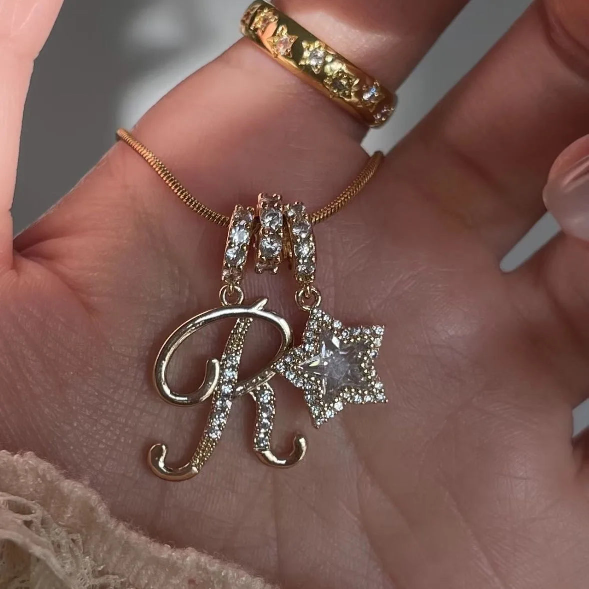 Star Letter Necklace