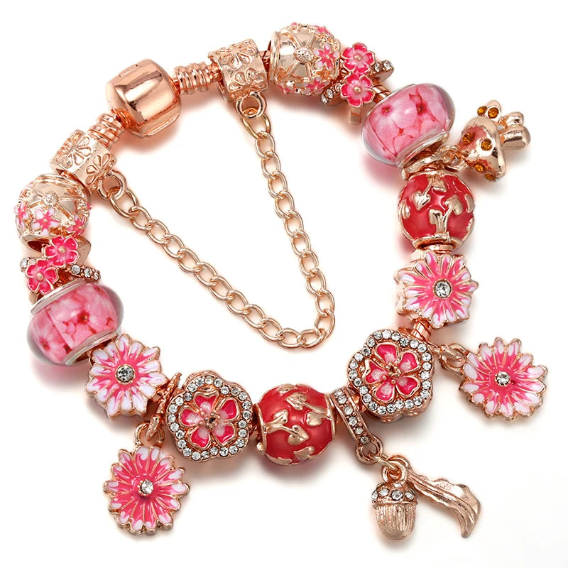 Charms Snake Chain Bracelet