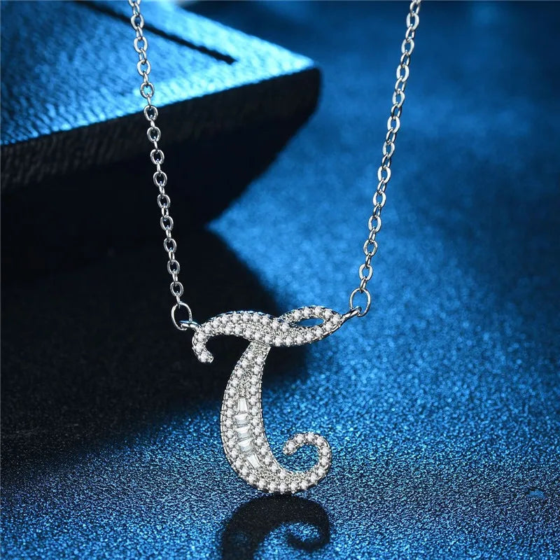 Bling Statement Alphabet necklace