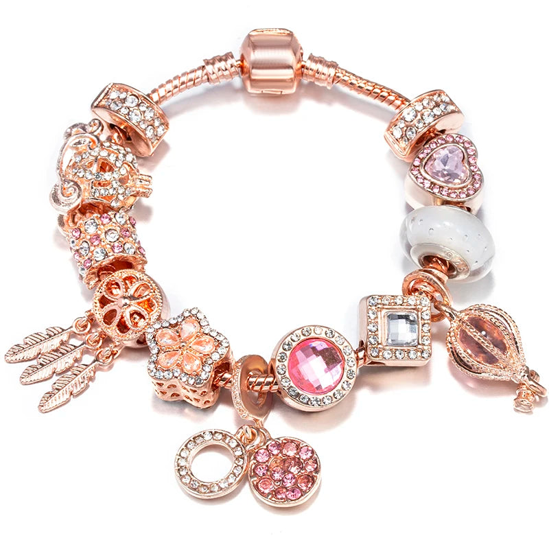 Charms Snake Chain Bracelet