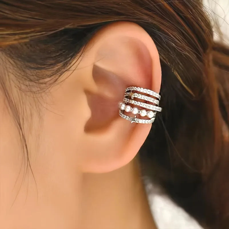 Pearl Ear Clip Ear Cuff