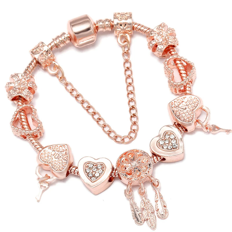 Charms Snake Chain Bracelet