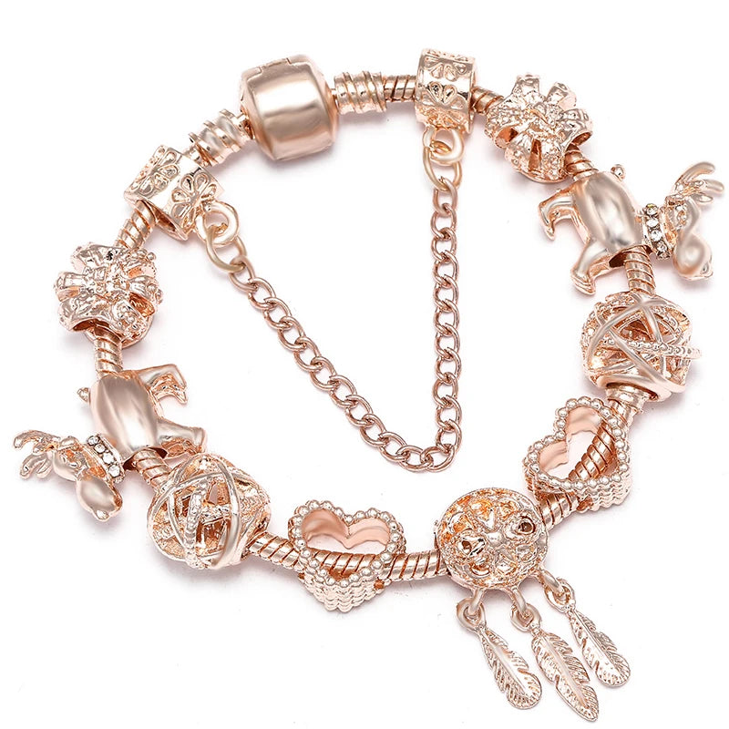 Charms Snake Chain Bracelet