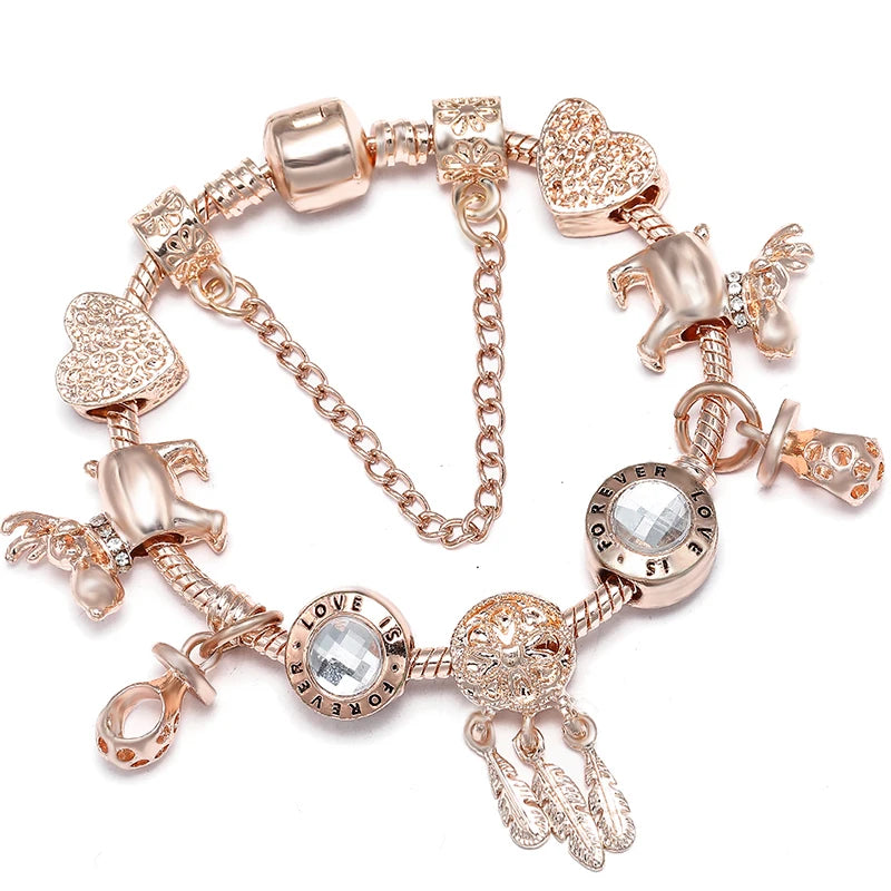 Charms Snake Chain Bracelet