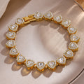 Heart Bling Tennis Bracelet