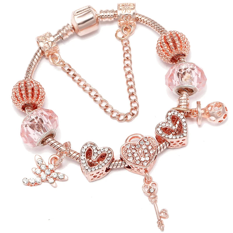 Charms Snake Chain Bracelet