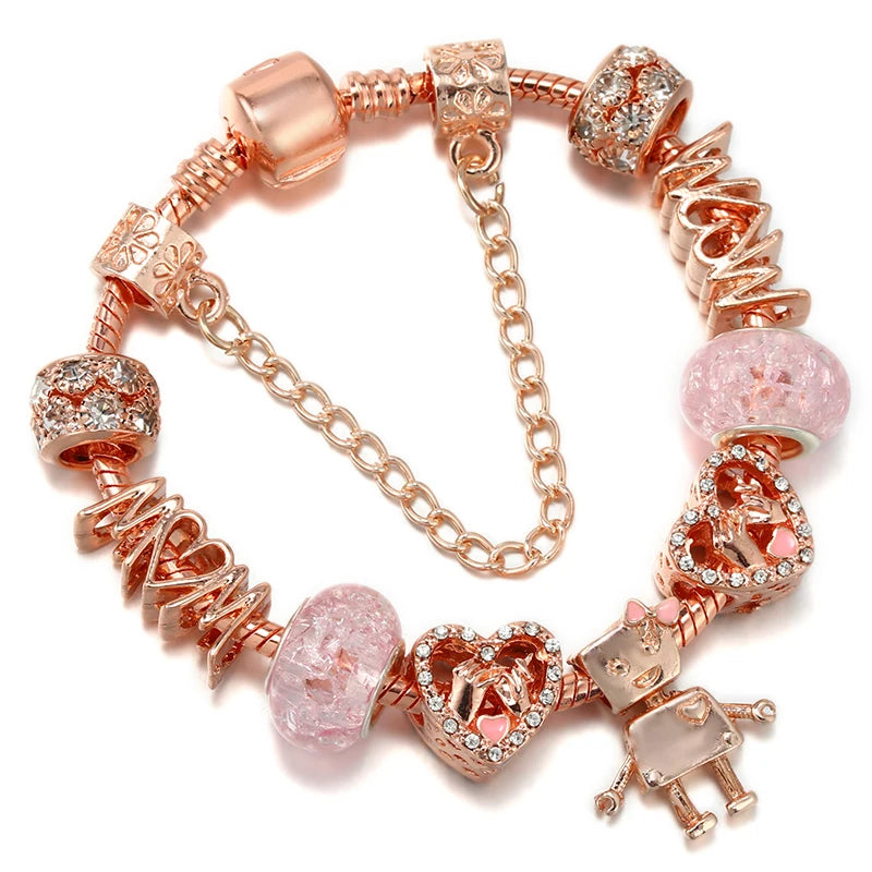 Charms Snake Chain Bracelet