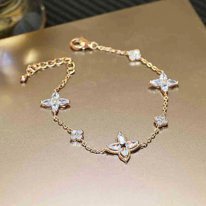 Crystal Flower Bracelet