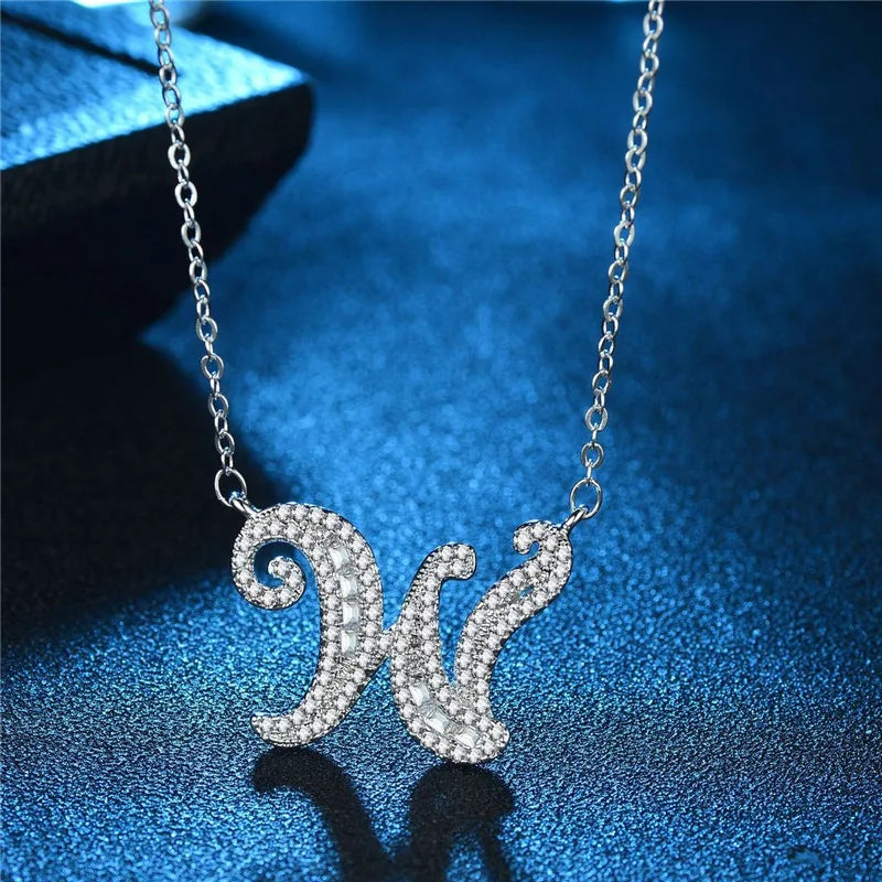 Bling Statement Alphabet necklace