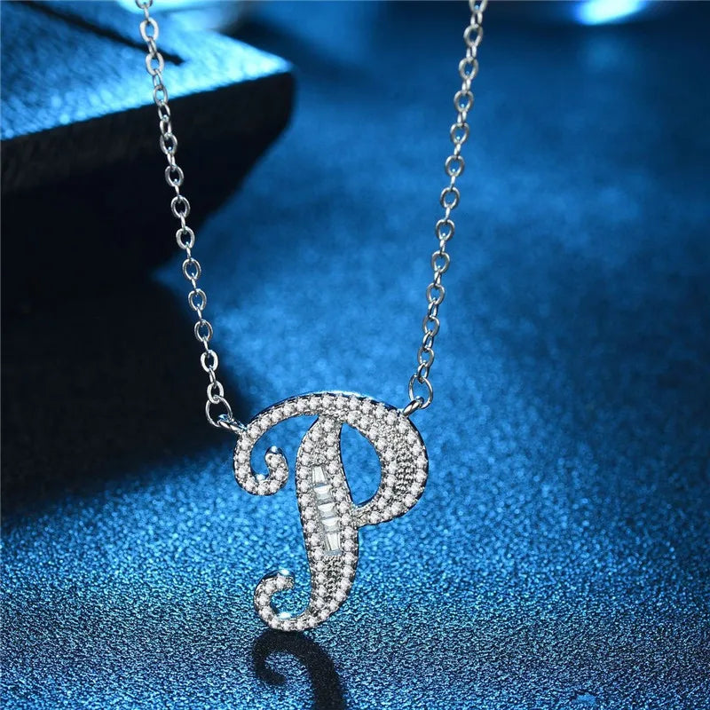 Bling Statement Alphabet necklace