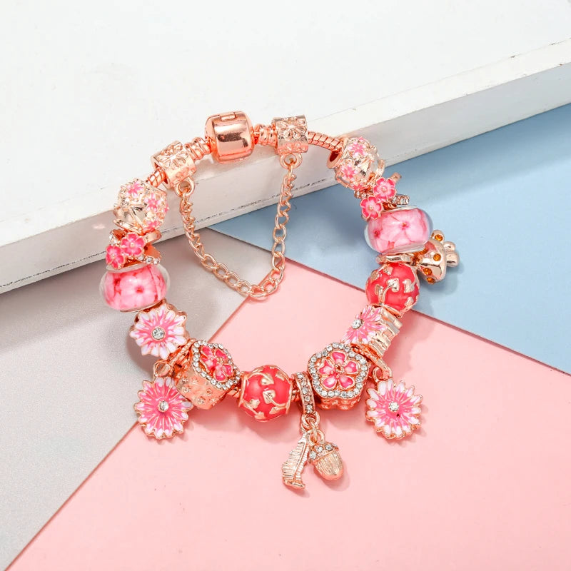 Charms Snake Chain Bracelet