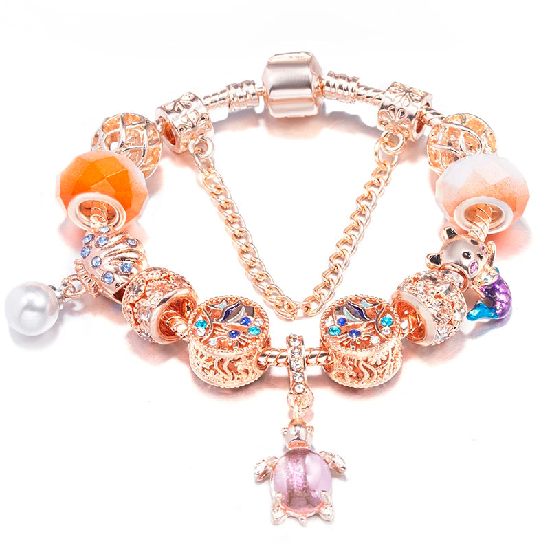 Charms Snake Chain Bracelet