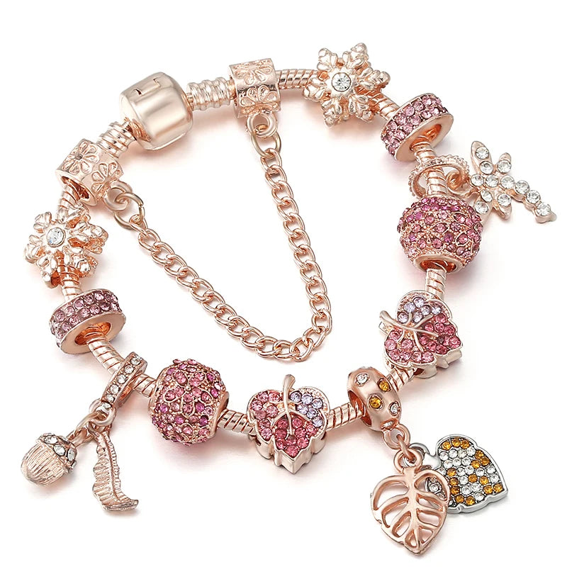 Charms Snake Chain Bracelet