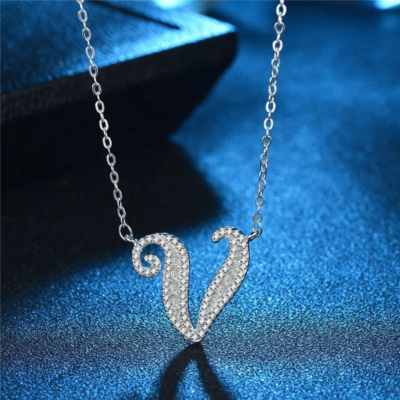 Bling Statement Alphabet necklace