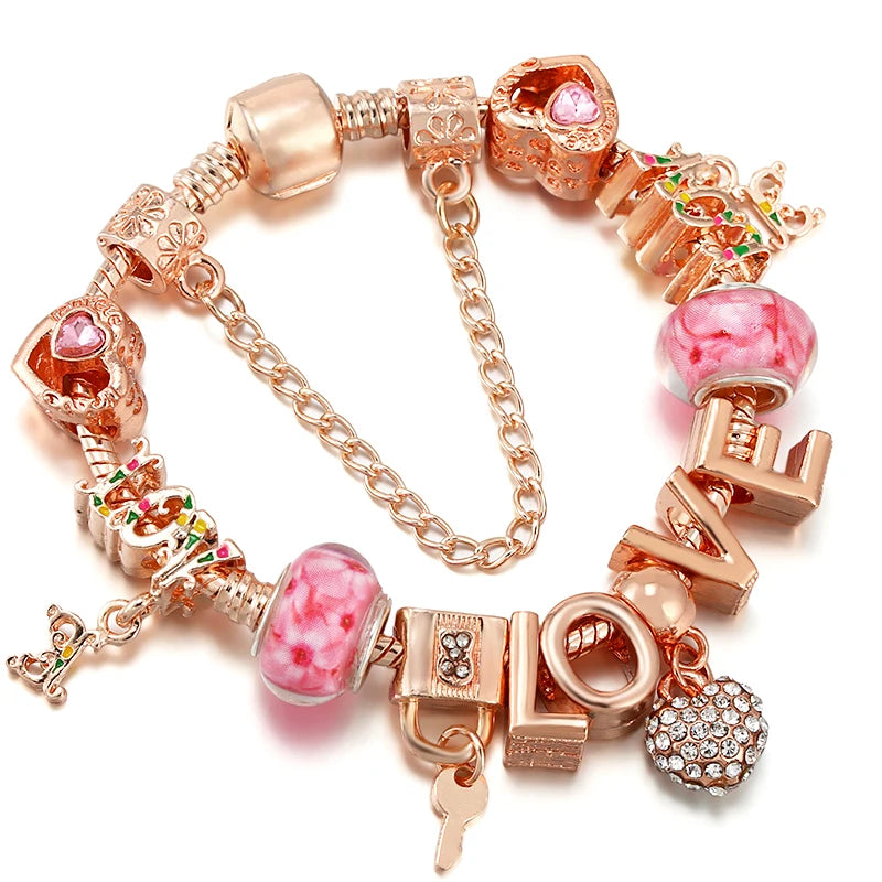 Charms Snake Chain Bracelet