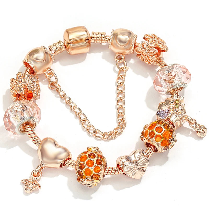 Charms Snake Chain Bracelet