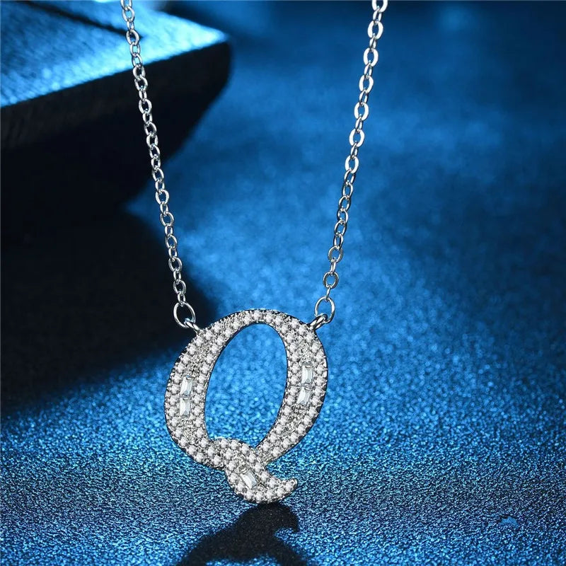 Bling Statement Alphabet necklace