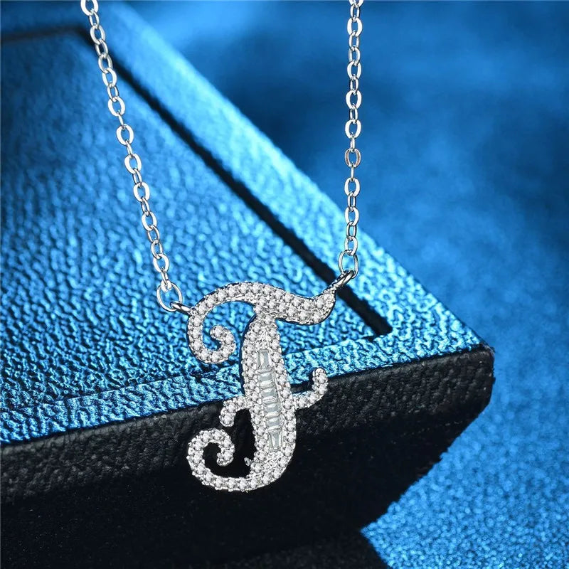 Bling Statement Alphabet necklace