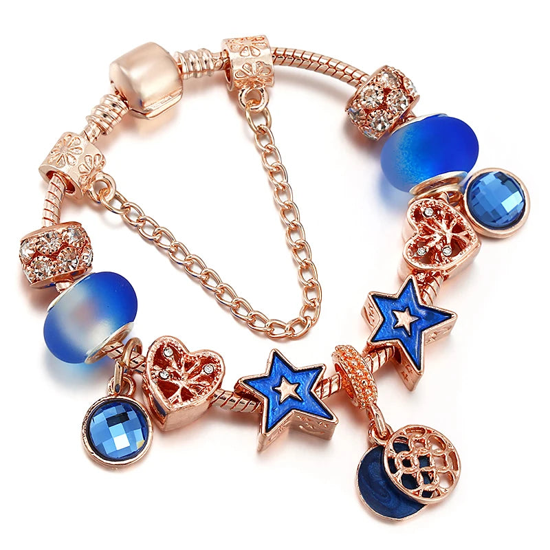 Charms Snake Chain Bracelet