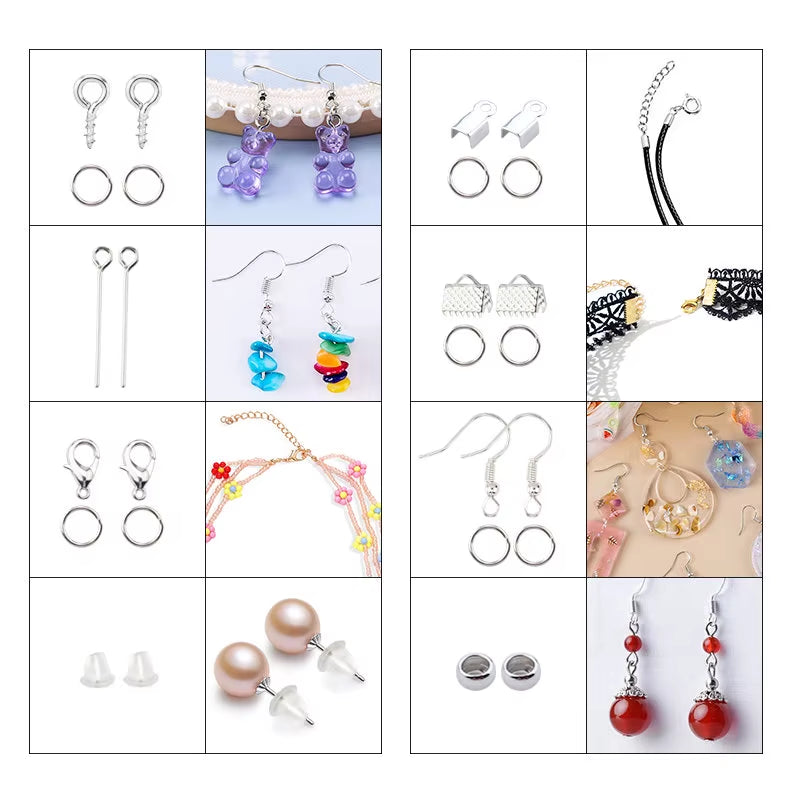 Jewelry Making Supplies Kit with Jewelry Tools, Jewelry Copper Wires Thread and Jewelry Findings for Jewelry Repair and Beading